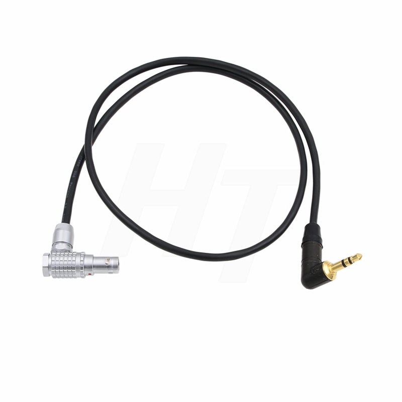 HangTon Audio Cable 3.5mm for ARRI Alexa 35 Mini LF Camera 1/8'' TRS to 6 Pin 90-Degree Right Angled 60cm (90-Degree) - Image 1